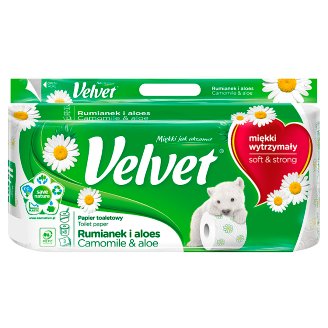 Velvet Rumianek i Aloes Papier toaletowy 8 rolek