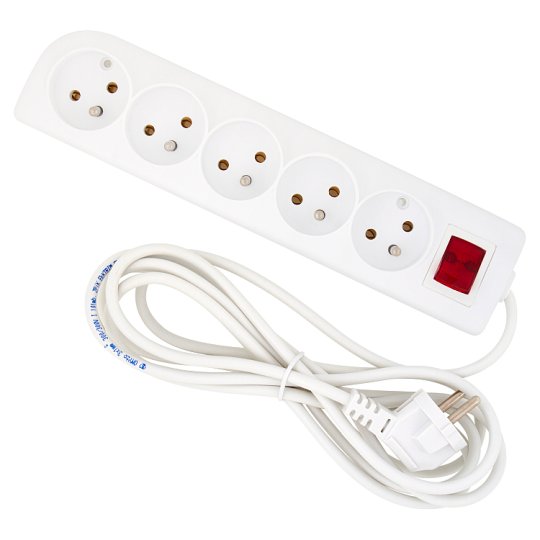 Elgotech Przedłużacz przenośny PSN-503W 10 A 250 V 3 m