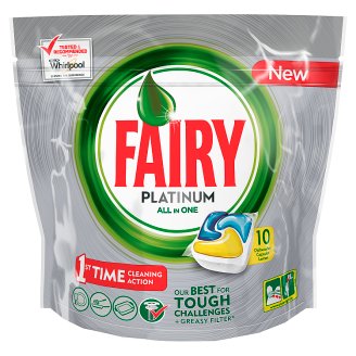 Fairy Platinum All In One Lemon Kapsułki do zmywarki 10 sztuk
