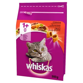 Whiskas z wątróbką i wołowiną Karma pełnoporcjowa 300 g