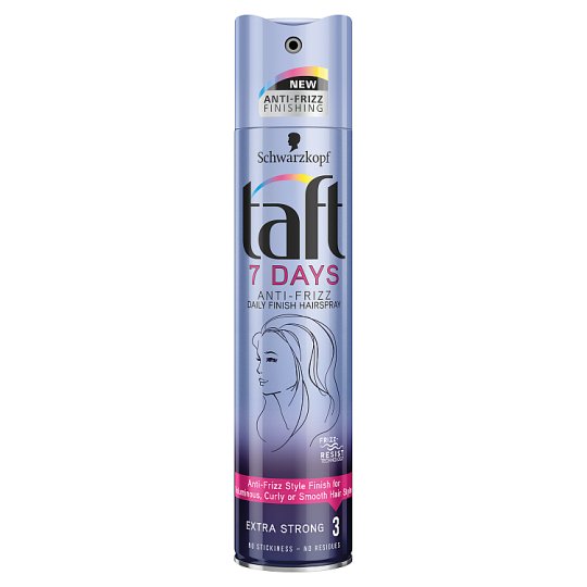 Taft 7 Days Anti-Frizz Lakier do włosów 250 ml