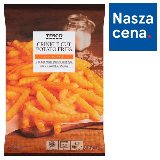 Tesco Crinkle Cut Potato Fries 2 kg g