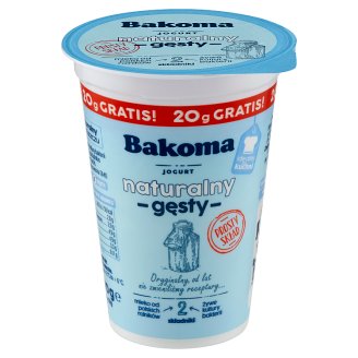 Bakoma Jogurt naturalny gęsty 150 g
