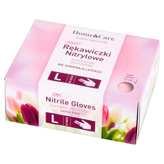Home&Care Rękawiczki nitrylowe L 50 sztuk