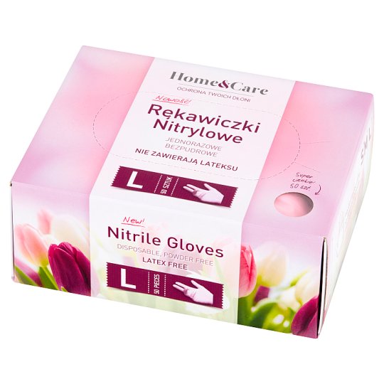 Home&Care Rękawiczki nitrylowe L 50 sztuk