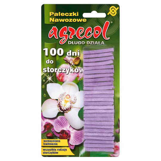 Agrecol 100 dni Pałeczki nawozowe do storczyków 32 g