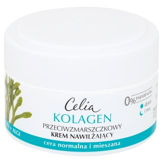 Celia Kolagen Przeciwzmarszczkowy krem nawilżający z algami na dzień i noc 50 ml