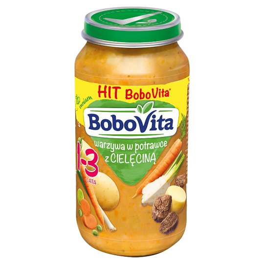 BoboVita Warzywa w potrawce z cielęciną 1-3 lata 250 g