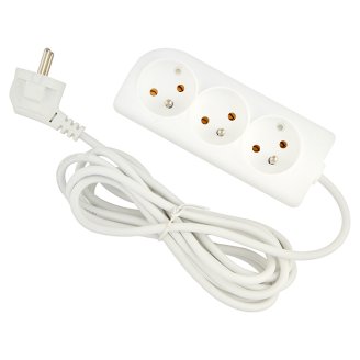 Elgotech Przedłużacz przenośny trzy-wtykowy EPS-303 10 A 250 V 3 m