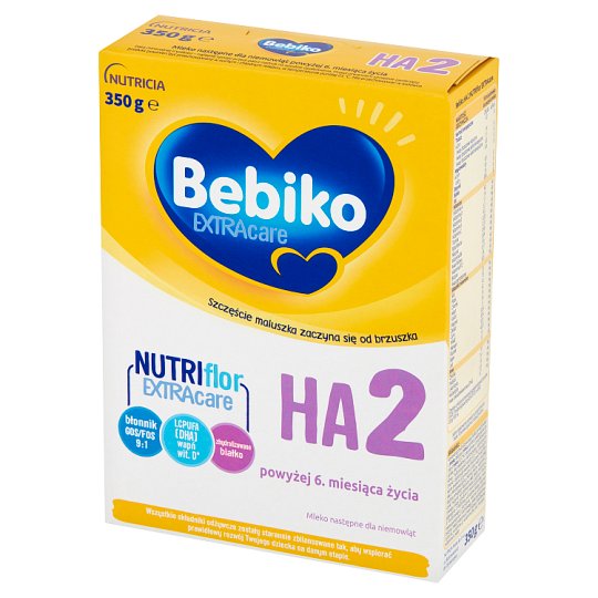 Bebiko Extra Care HA 2 Mleko następne dla niemowląt powyżej 6. miesiąca życia 350 g