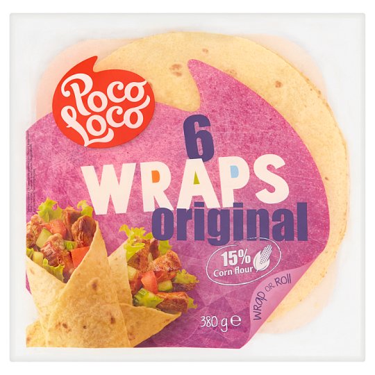 Poco Loco Placki pszenno-kukurydziane 380 g (6 sztuk)