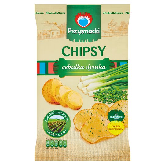 Przysnacki Chipsy o smaku cebulka dymka 135 g