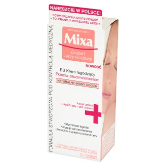 Mixa BB Krem łagodzący przeciw zaczerwienieniom naturalny jasny odcień 50 ml