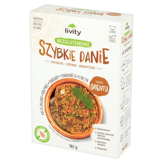 Livity Szybkie danie bezglutenowe smak Orientu 182 g