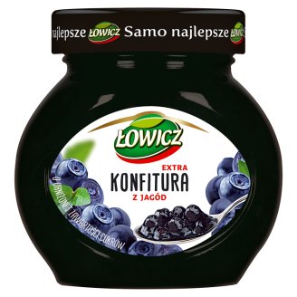 Łowicz Konfitura extra z jagód niskosłodzona 240 g