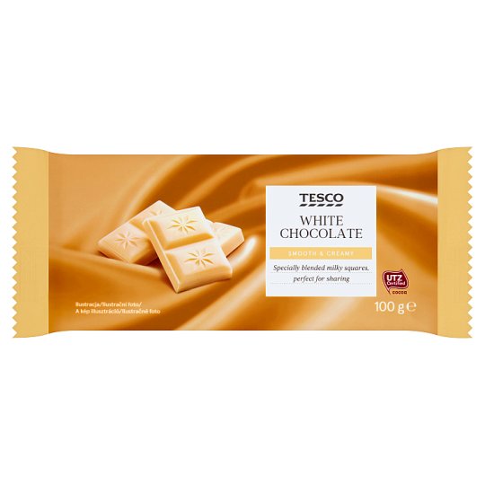 Tesco Biała czekolada 100 g
