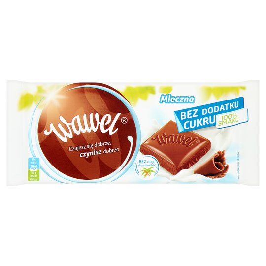Wawel Czekolada bez dodatku cukru mleczna 100 g