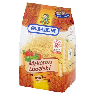 As-Babuni Makaron Lubelski wstążka z kurkumą 400 g