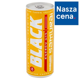 Black Energy Samurai Gazowany napój energetyzujący o smaku mango 250 ml