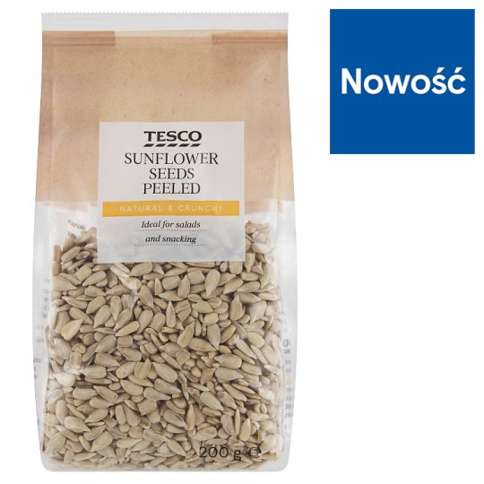 Tesco Ziarna słonecznika łuskane 200 g