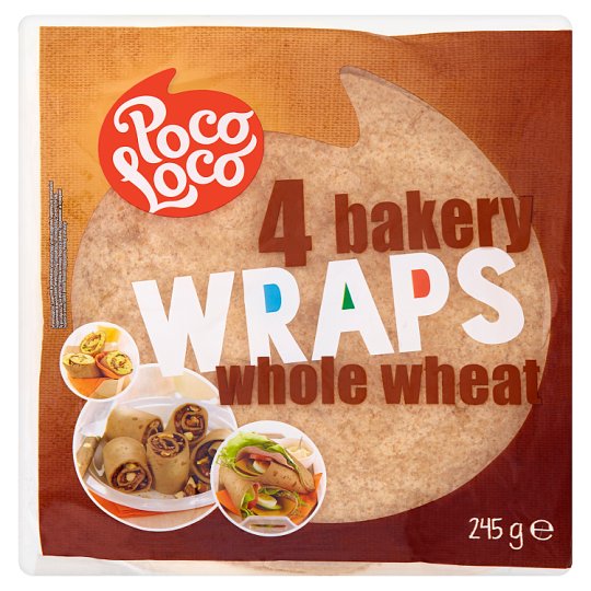 Poco Loco Pełnoziarniste tortille 245 g (4 sztuki)