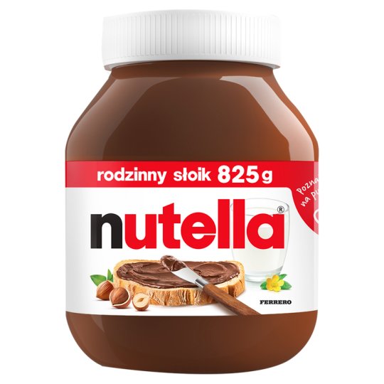 Nutella Krem do smarowania z orzechami laskowymi i kakao 825 g