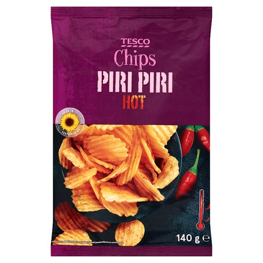 Tesco Chipsy ziemniaczane o smaku papryczek piri piri 140 g