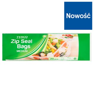 Tesco Woreczki strunowe z suwakiem średnie 20 sztuk