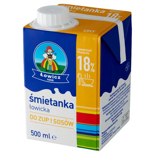 Łowicz Śmietanka łowicka 18% 500 ml