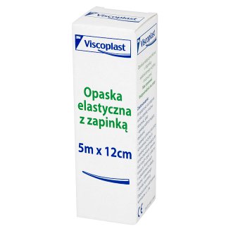 Viscoplast Opaska elastyczna z zapinką 5 m x 12 cm