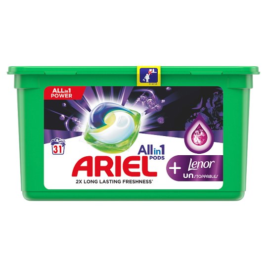 Ariel Allin1 Pods +Unstoppables Kapsułki do prania, 31 prań