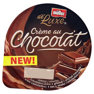 Müller de Luxe Krem czekoladowy + sos o smaku czekoladowym 150 g
