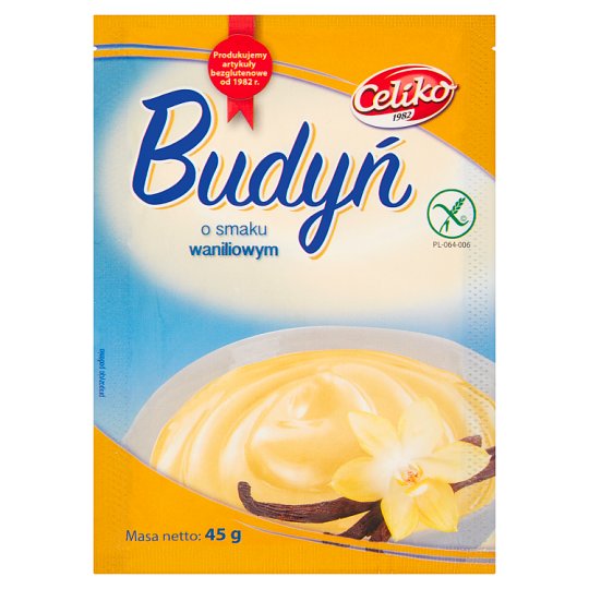 Celiko Vanilla Flavoured Pudding 45 g