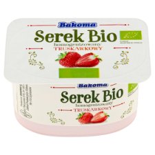 Bakoma Serek Bio homogenizowany truskawkowy 140 g