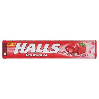 Halls Fruitwave Strawberry Cukierki 45 g