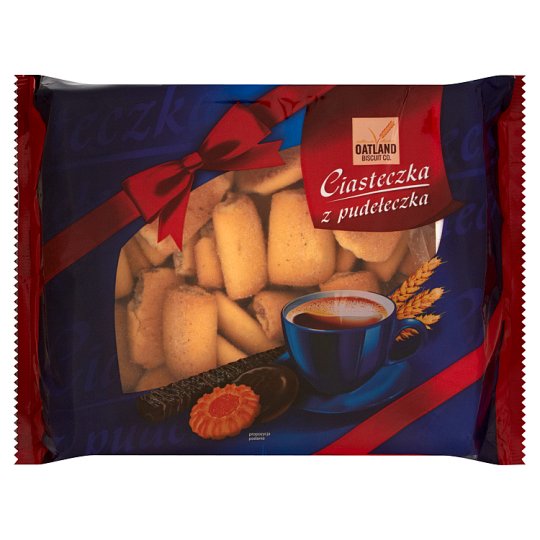 Oatland Biscuit Co. Ciasteczka z pudełeczka Ciastka kruche z nadzieniem jabłkowym 600 g
