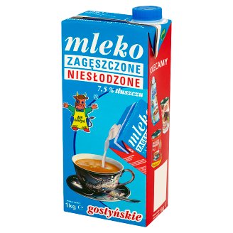 SM Gostyń Mleko gostyńskie zagęszczone niesłodzone 7,5% 1 kg