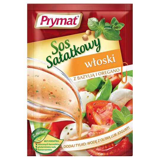 Prymat Sos sałatkowy włoski z bazylią i oregano 9 g