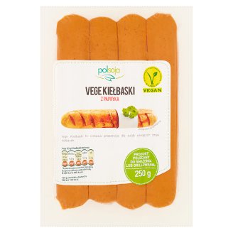 Polsoja Vege Kiełbaski z papryką 250 g
