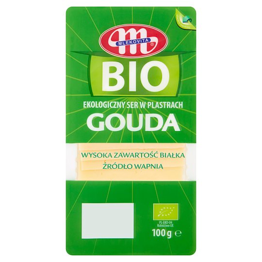 Mlekovita BIO Ekologiczny ser w plastrach Gouda 100 g