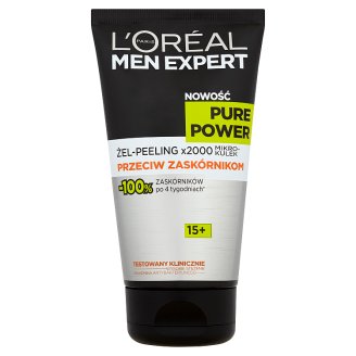 L'Oreal Paris Men Expert Pure Power 15+ Żel-peeling przeciw zaskórnikom 150 ml