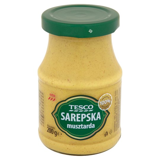 Tesco Musztarda sarepska ostra 200 g