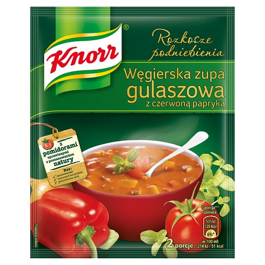 Knorr Rozkosze podniebienia Węgierska zupa gulaszowa z czerwoną papryką 60 g