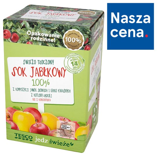 Tesco Sok jabłkowy 100% 3 l