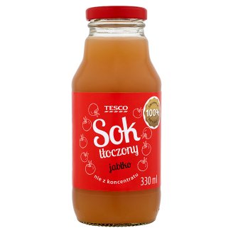 Tesco Sok tłoczony jabłko 330 ml