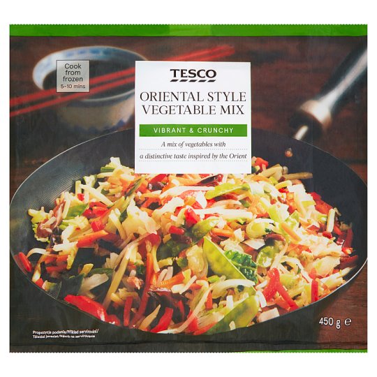 Tesco Mieszanka warzywna z grzybami mun 450 g