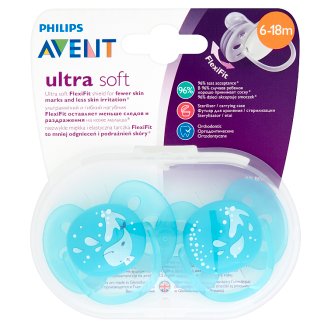Avent Ultra Soft Smoczek 6-18 miesięcy 2 sztuki