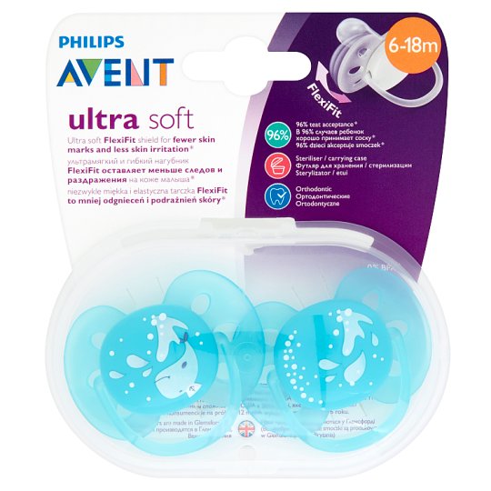 Avent Ultra Soft Smoczek 6-18 miesięcy 2 sztuki