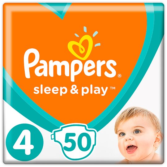 Pampers Sleep&Play, rozmiar 4, 50 pieluszek, 9-14 kg