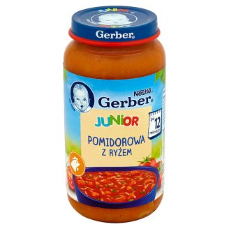 Gerber Junior Pomidorowa z ryżem po 12 miesiącu 250 g